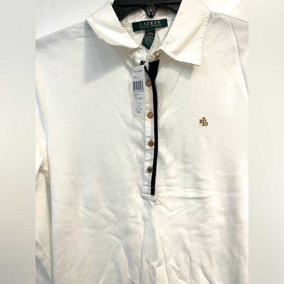 Ralph Lauren Long-Sleeved White Polo Small NWT - Picture 4 of 4